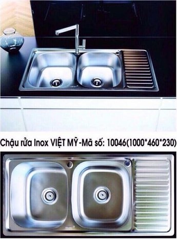 Chậu rửa chén inox Việt Mỹ 10046