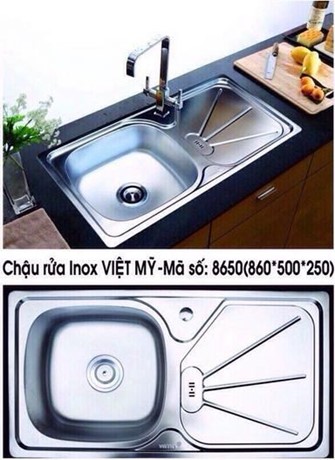 Chậu rửa chén inox Việt Mỹ 8650